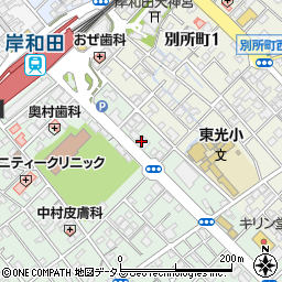 関西みらい銀行岸和田支店周辺の地図