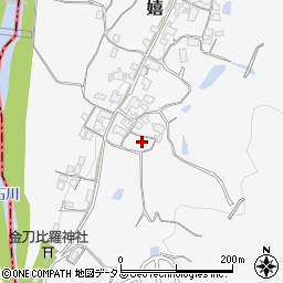 大阪府富田林市嬉393-2周辺の地図