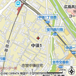 広島県　助産師会周辺の地図
