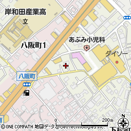大阪府岸和田市下松町1丁目1-42周辺の地図