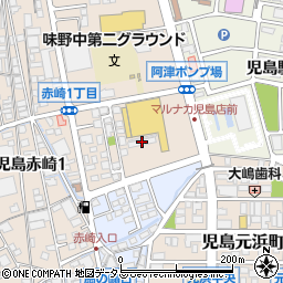 中銀児島社宅周辺の地図
