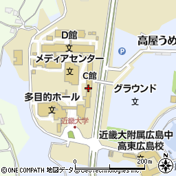 Ｃ館周辺の地図