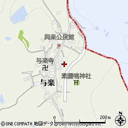 奈良県高市郡高取町与楽周辺の地図