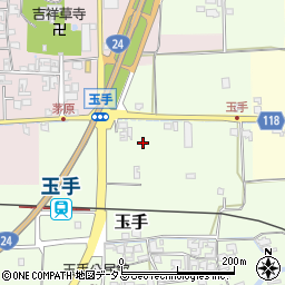 奈良県御所市玉手46周辺の地図