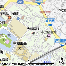 大賀医院周辺の地図