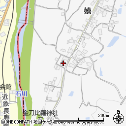 大阪府富田林市嬉373周辺の地図