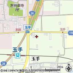 奈良県御所市玉手44周辺の地図