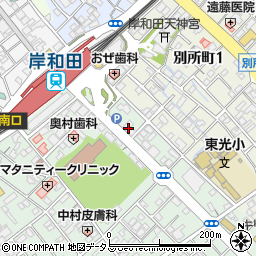第一ゼミナール岸和田校周辺の地図