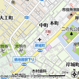 大阪府岸和田市本町9周辺の地図