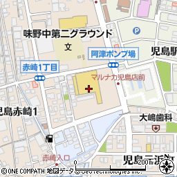 １００円ショップキャンドゥ　山陽マルナカ児島店周辺の地図