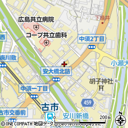 ネッツトヨタ広島安古市店周辺の地図