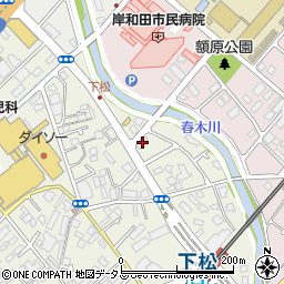 ハウスドゥ　岸和田下松駅前周辺の地図