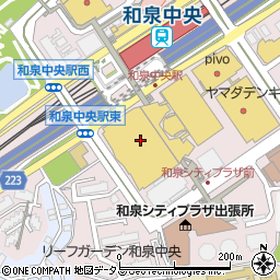 池田泉州銀行エコール・いずみ ＡＴＭ周辺の地図