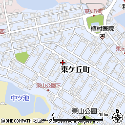 大阪府岸和田市東ケ丘町周辺の地図