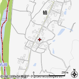 大阪府富田林市嬉386周辺の地図