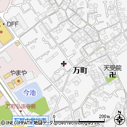 大阪府和泉市万町245周辺の地図