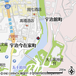 市営宇治駐車場（内宮Ａ４駐車場）周辺の地図