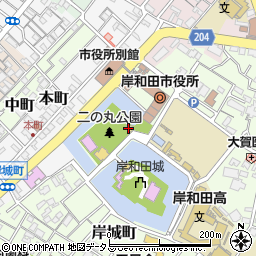 千亀利公園トイレ周辺の地図