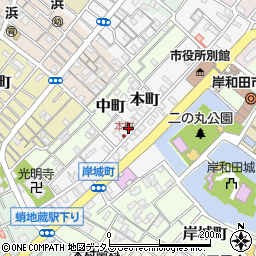 岸和田市立　まちづくりの館周辺の地図