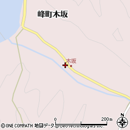 長崎県対馬市峰町木坂364-1周辺の地図