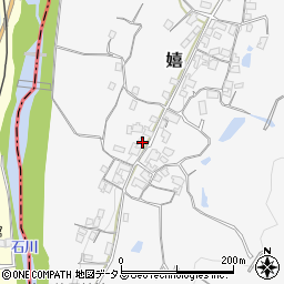 大阪府富田林市嬉351周辺の地図