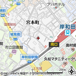 レトア岸和田周辺の地図