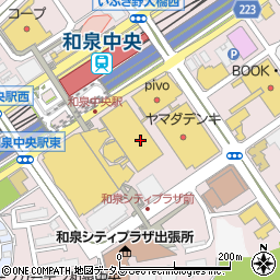 ジャストカーテン和泉中央店周辺の地図