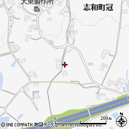 広島県東広島市志和町冠885周辺の地図