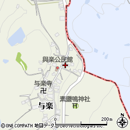 奈良県高市郡高取町与楽173周辺の地図