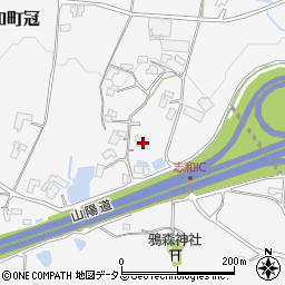 広島県東広島市志和町冠574周辺の地図