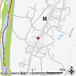 大阪府富田林市嬉351-1周辺の地図