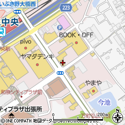 ＨｏｎｄａＣａｒｓ泉州和泉中央店周辺の地図