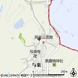 奈良県高市郡高取町与楽121周辺の地図