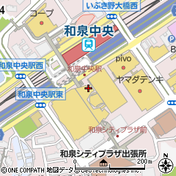 和泉警察署和泉中央駅前交番周辺の地図