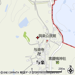 奈良県高市郡高取町与楽185周辺の地図