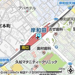 三菱ＵＦＪ銀行岸和田支店 ＡＴＭ周辺の地図