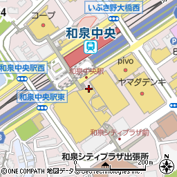 プロメール　和泉中央店周辺の地図