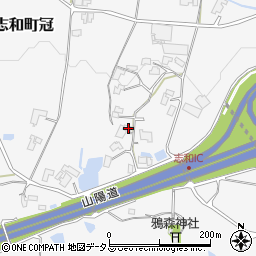 広島県東広島市志和町冠620周辺の地図