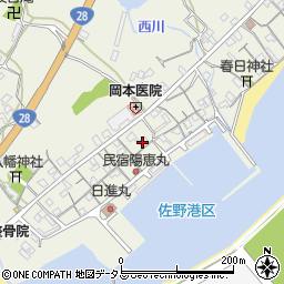 佐野漁協周辺の地図