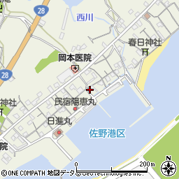 兵庫県淡路市佐野2035周辺の地図
