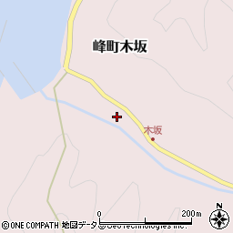 長崎県対馬市峰町木坂324-1周辺の地図