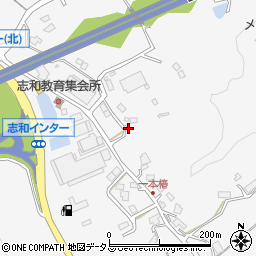 広島県東広島市志和町冠117周辺の地図