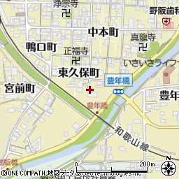 奈良県御所市南中町周辺の地図
