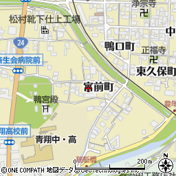 奈良県御所市宮前町周辺の地図