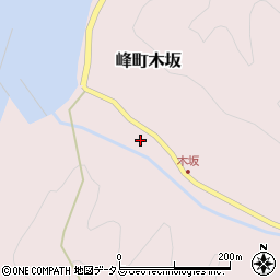 長崎県対馬市峰町木坂332周辺の地図