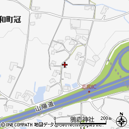 広島県東広島市志和町冠581周辺の地図