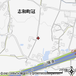 広島県東広島市志和町冠692周辺の地図