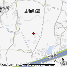 広島県東広島市志和町冠761周辺の地図