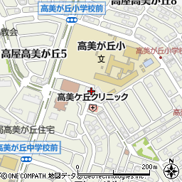 広島県東広島市高屋高美が丘周辺の地図