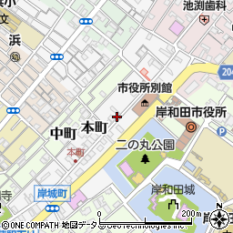 大阪府岸和田市本町5-10周辺の地図